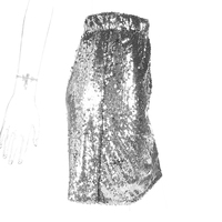 Silver sequins a line skirt - Thumbnail 4