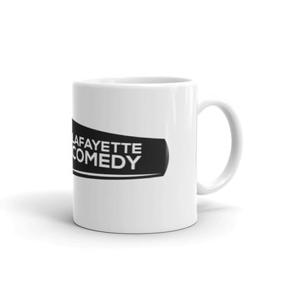 Lafayette comedy logo mug