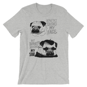 Genetics squished my face Short-Sleeve Unisex T-Shirt