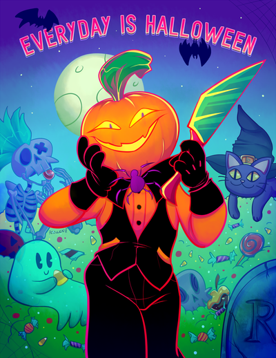 Everyday is Halloween Print (Holographic or normal)