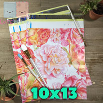 200 pcs Watercolor Flowers 10x13 PolyMailers