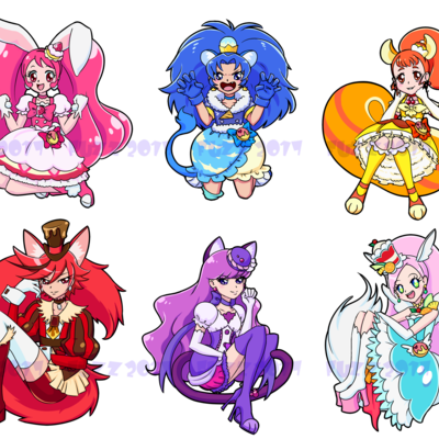 Kirakira precure a la mode stickers
