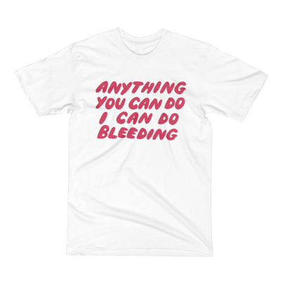 I can do bleeding white vegan unisex short sleeve t-shirt
