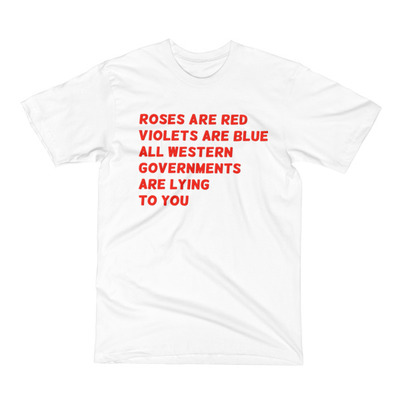 Roses are red white and black vegan  short sleeve t-shirt