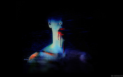 horrorglitch 009: man eater, small print (11" x 8.5")