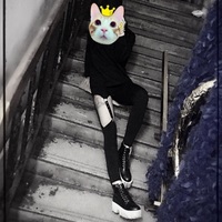 CYBER PUNK BANDAGE HOLLOW PANTS - Thumbnail 1