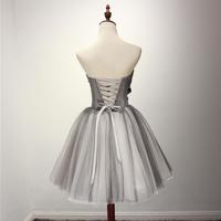 Short tulle sweetheart prom dress, junior homecoming dress, dress for teen, cheap pretty homecoming dress, PD17633 - Thumbnail 1