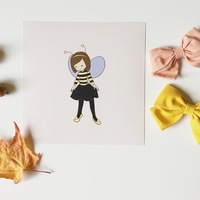 Dress Up Bumblebee Print - Thumbnail 3