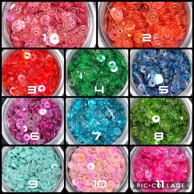 Iridescent & Pastel Hollow Rings 