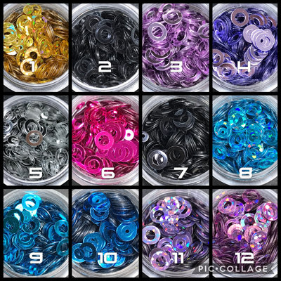 Metallic & Holographic Rings 