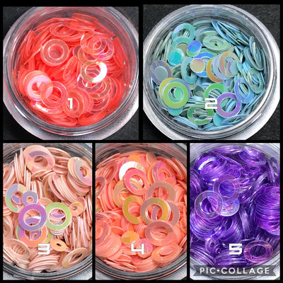 Iridescent & pastel rings 