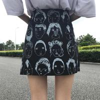Face Doodle Skirt - Thumbnail 2