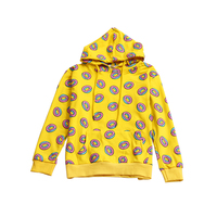 Kawaii Donut Print Hooded Sweater - Thumbnail 4