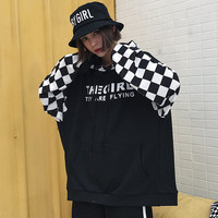 HARAJUKU PASTEL CHECKER HOODY SWEATER - Thumbnail 1