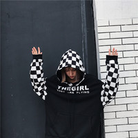 HARAJUKU PASTEL CHECKER HOODY SWEATER - Thumbnail 3