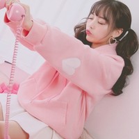 *FREE SHIP* PASTEL HEART HOODIE - Thumbnail 1