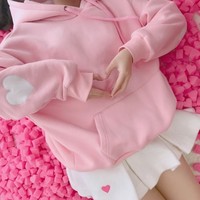 *FREE SHIP* PASTEL HEART HOODIE - Thumbnail 2