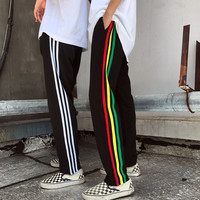 Rainbow Stripe Jogger Pants - Thumbnail 1