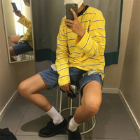 RETRO STRIPE LONG SLEEVE TEE - Thumbnail 3