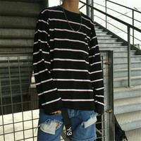 RETRO STRIPE LONG SLEEVE TEE - Thumbnail 4
