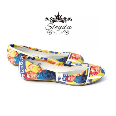 Rosie the riveter ballet flats - Thumbnail 4