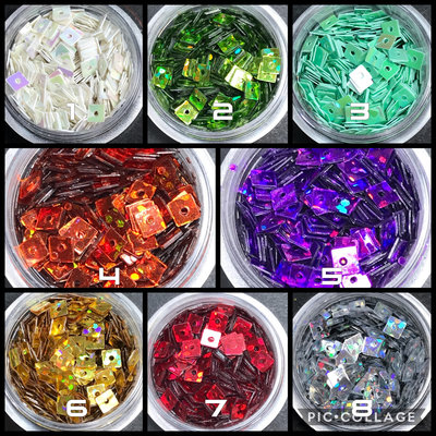 Holographic & Pastel Squares 