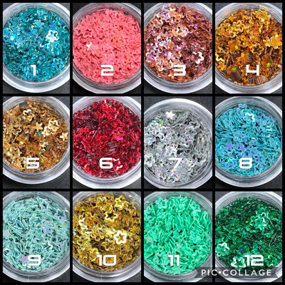 Holographic & Pastel Hollow Flowers