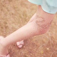  Fashion Elegant and Beautiful Women Swan Rhinestone Pantyhose Bling Stockings Tights - Thumbnail 2