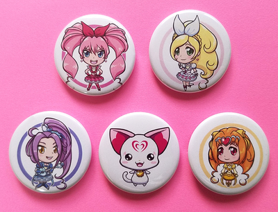 Suite Precure Pin Set
