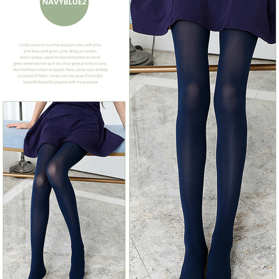 Women velvet candy color seamless elastic stockings