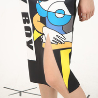 Abstract Cartoon Skirt Set - Thumbnail 4