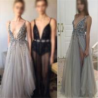 Sequin prom dress, charming prom dress, party dress, sparkly prom dress, fashion prom dress, tulle sexy prom dress, PD17640 - Thumbnail 1