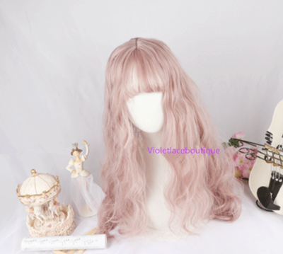 Baby Pink Curly Cosplay Wig
