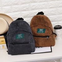 RETRO CORDUROY BACKPACK - Thumbnail 1