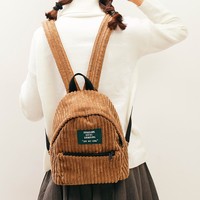 RETRO CORDUROY BACKPACK - Thumbnail 3