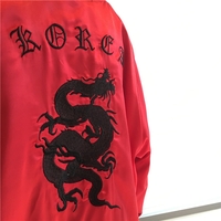 *free ship* Punk Dragon Embroidered Bomber Jacket - Thumbnail 2