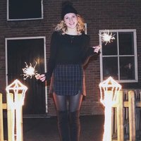 High waist plaid skirt - Thumbnail 1