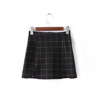 High waist plaid skirt - Thumbnail 2