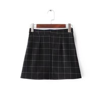 High waist plaid skirt - Thumbnail 3