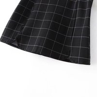 High waist plaid skirt - Thumbnail 4