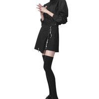 Black Irregular Ring Skirt - Thumbnail 2