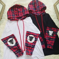 Harajuku Cat Fake Two Pieces Hoodie Sweater - Thumbnail 4