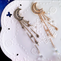 Crescent Moon Princess Barrette Hair Clip - Thumbnail 3