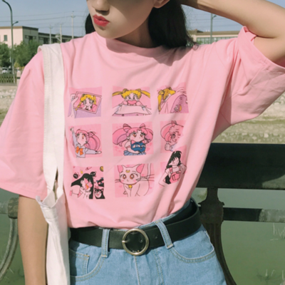 Anime girl tee