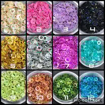 Holographic & Pastel  Hollow Hexagon