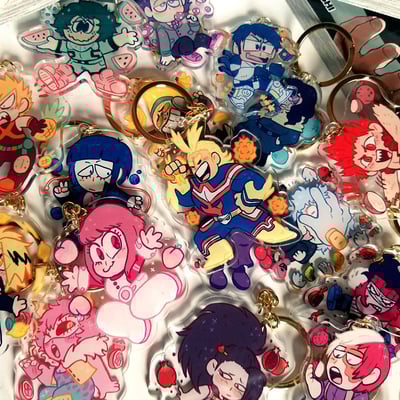 My hero!!! acrylic charms