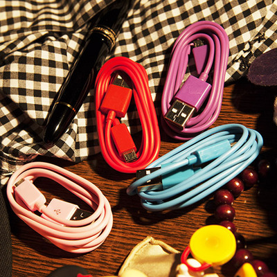 Colorful microusb charger