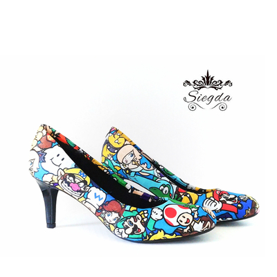 Mario party round toe 3 inch heels - Thumbnail 4