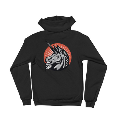 Angry unicorn Hoodie sweater