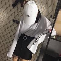 Black/white harajuku sweatshirt - Thumbnail 3